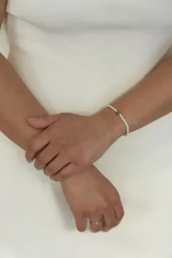 Clearance Aina rannekoru, valkoinen/hopea Joyem