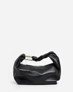 Outlet Amanda shoulder bag leather, black Laukut