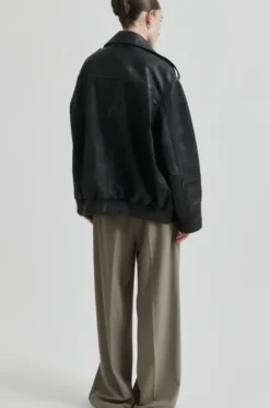 New Auras Leather Jacket, black Ulkotakit Ja -Liivit|Uutuudet