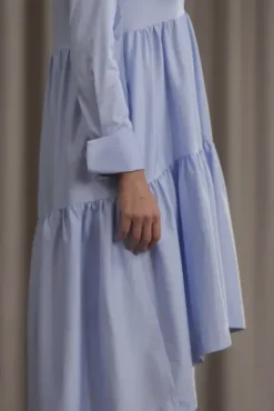 Online Clarette pitkähihainen mekko, light blue Uutuudet|Mekot Ja Hameet