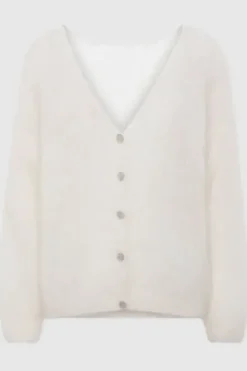Clearance Cornelia mohairneuletakki, white Neuleet Ja Neuletakit
