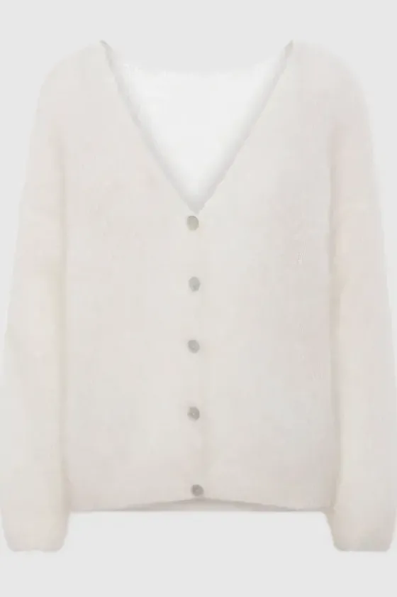 Clearance Cornelia mohairneuletakki, white Neuleet Ja Neuletakit