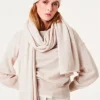 New Davida - iso cashmerehuivi, light beige Huivit Ja Kaulurit