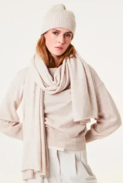 New Davida - iso cashmerehuivi, light beige Huivit Ja Kaulurit
