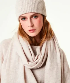 New Davida - iso cashmerehuivi, light beige Huivit Ja Kaulurit