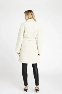 Outlet Edel villakangastakki, beige-valko Ulkotakit Ja -Liivit