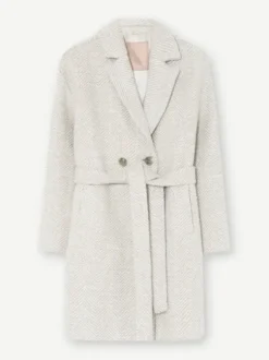 Outlet Edel villakangastakki, beige-valko Ulkotakit Ja -Liivit