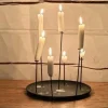 Online - MULTI CANDLE PIN kynttilänjalka, musta Kynttilät Ja Lyhdyt