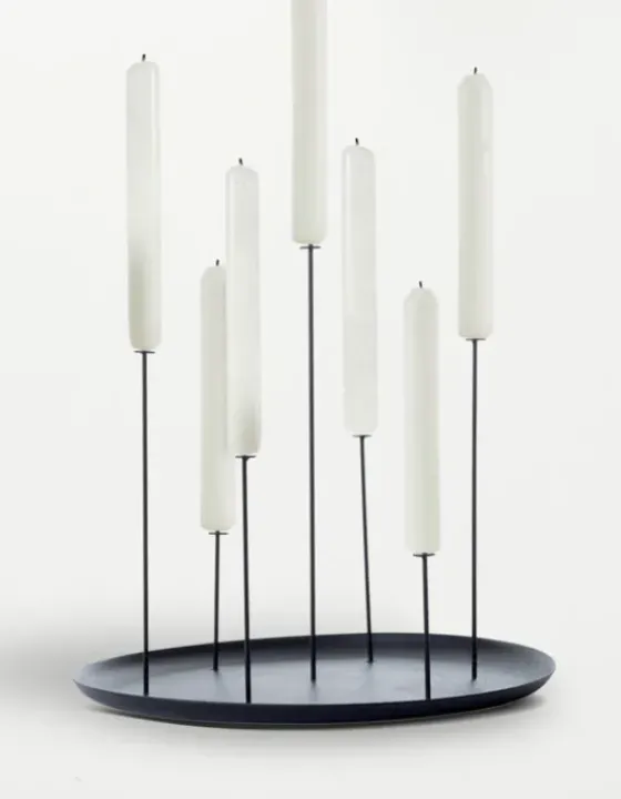 Online - MULTI CANDLE PIN kynttilänjalka, musta Kynttilät Ja Lyhdyt
