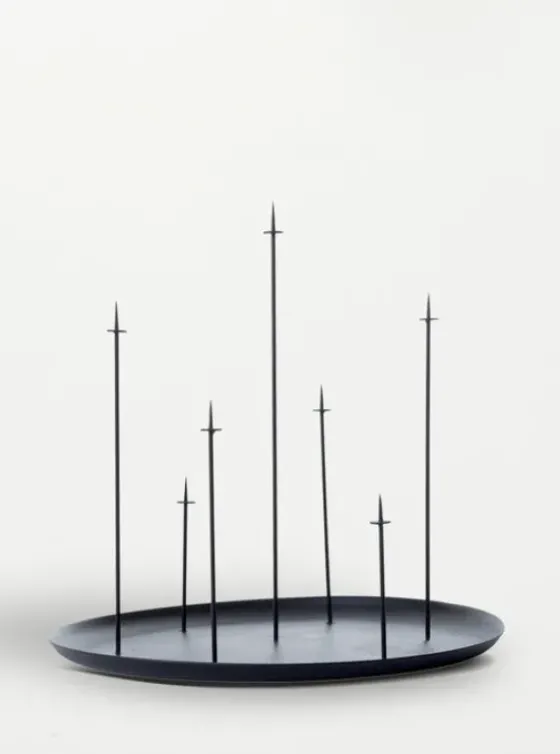 Online - MULTI CANDLE PIN kynttilänjalka, musta Kynttilät Ja Lyhdyt