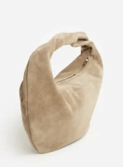 Hot - Alva shoulder bag, suede sand Laukut