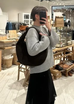 Hot - Alva shoulder bag, suede chocolade Laukut