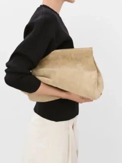 Clearance - Clay Clutch mokkanahkaa, sand Laukut