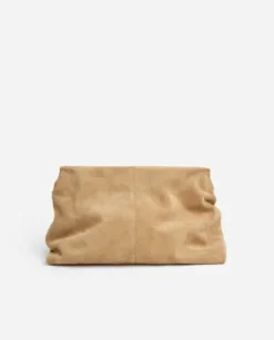 Clearance - Clay Clutch mokkanahkaa, sand Laukut