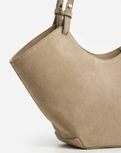 Best - Dilba Mini Tote Bag Suede Sand Laukut