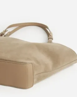 Best - Dilba Mini Tote Bag Suede Sand Laukut