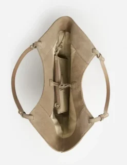 Best - Dilba Mini Tote Bag Suede Sand Laukut