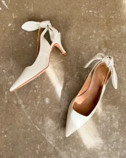 Outlet - Franchesca Bow korkokengät, creme Korkokengät Ja Ballerinat
