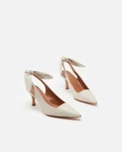 Outlet - Franchesca Bow korkokengät, creme Korkokengät Ja Ballerinat