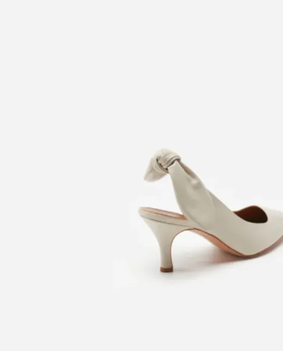 Outlet - Franchesca Bow korkokengät, creme Korkokengät Ja Ballerinat