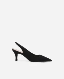 New - Franchesca Suede korkokengät, musta Korkokengät Ja Ballerinat