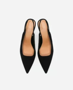 New - Franchesca Suede korkokengät, musta Korkokengät Ja Ballerinat