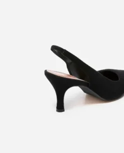 New - Franchesca Suede korkokengät, musta Korkokengät Ja Ballerinat