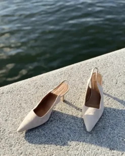 Outlet - Franchesca Suede korkokengät, sand Korkokengät Ja Ballerinat