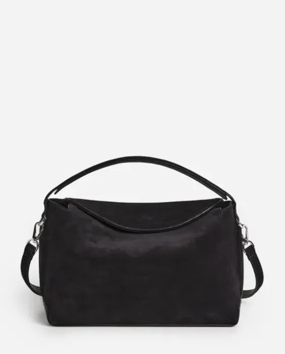 Clearance - Helia handbag, suede black Laukut