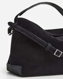 Clearance - Helia handbag, suede black Laukut