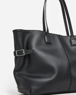 Hot - Lesley tote bag, leather black Laukut