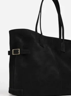 Sale - Lesley tote bag, suede black Laukut