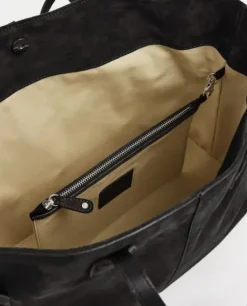 Sale - Lesley tote bag, suede black Laukut