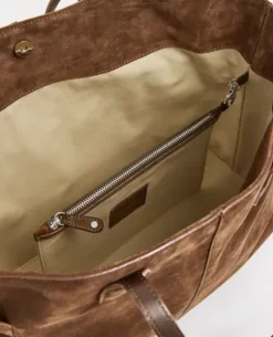 Online - Lesley tote bag, suede bourbon Laukut