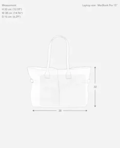 Online - Lesley tote bag, suede bourbon Laukut