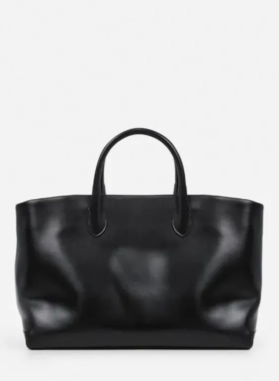 Clearance - Lola tote bag leather, black Laukut
