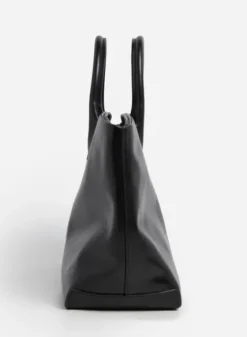 Clearance - Lola tote bag leather, black Laukut