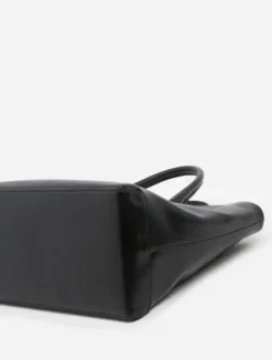 Clearance - Lola tote bag leather, black Laukut