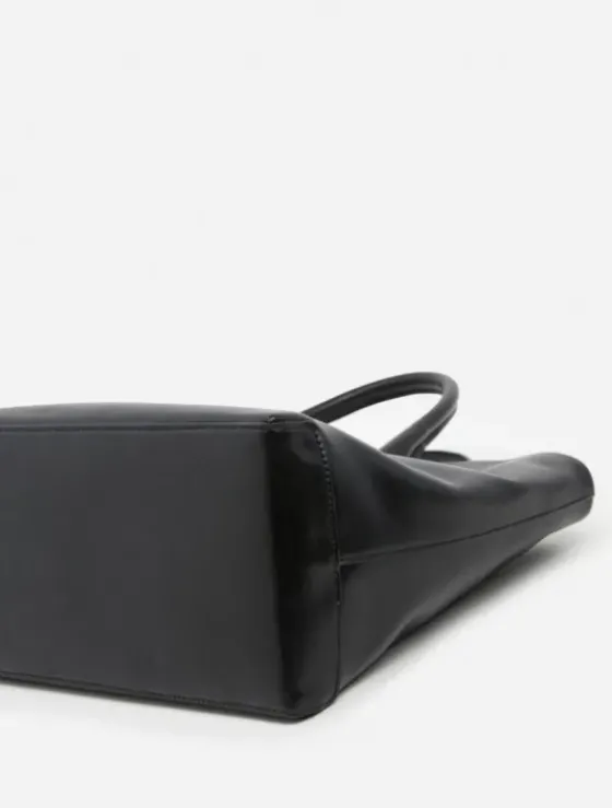 Clearance - Lola tote bag leather, black Laukut