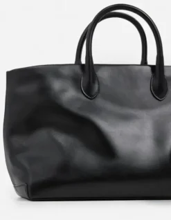 Clearance - Lola tote bag leather, black Laukut