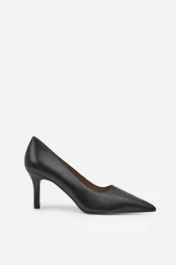 New - Roberta Black Leather korkkarit Korkokengät Ja Ballerinat