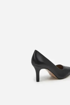 New - Roberta Black Leather korkkarit Korkokengät Ja Ballerinat