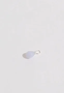 Online Gauhar - Blue Lace Agate Drop riipus, hopea Gauhar Helsinki