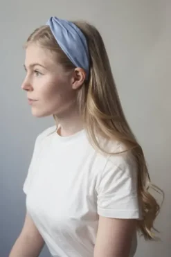 Outlet Gauhar - hiuspanta leveä, denim Hiusasusteet