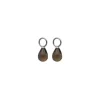 Outlet Gauhar - Lisäosat Smoky Quartz Drop, hopea Gauhar Helsinki