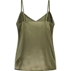 Best Gauhar - silkkitoppi v-neck, green Paidat Ja Topit|Juhlavaatteet