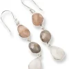 New Granted Peach Moonstone Labradorite Moonstone SP korvakorut Korvakorut