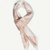 Clearance - Allis silkkihuivi, white print Huivit Ja Kaulurit