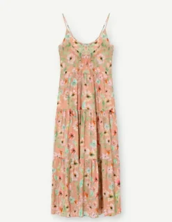Outlet - Jolanta pitkä olkainmekko, cream print Mekot Ja Hameet|Juhlavaatteet