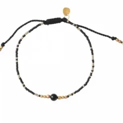 New Iris rannekoru Black Onyx, gold Rannekorut